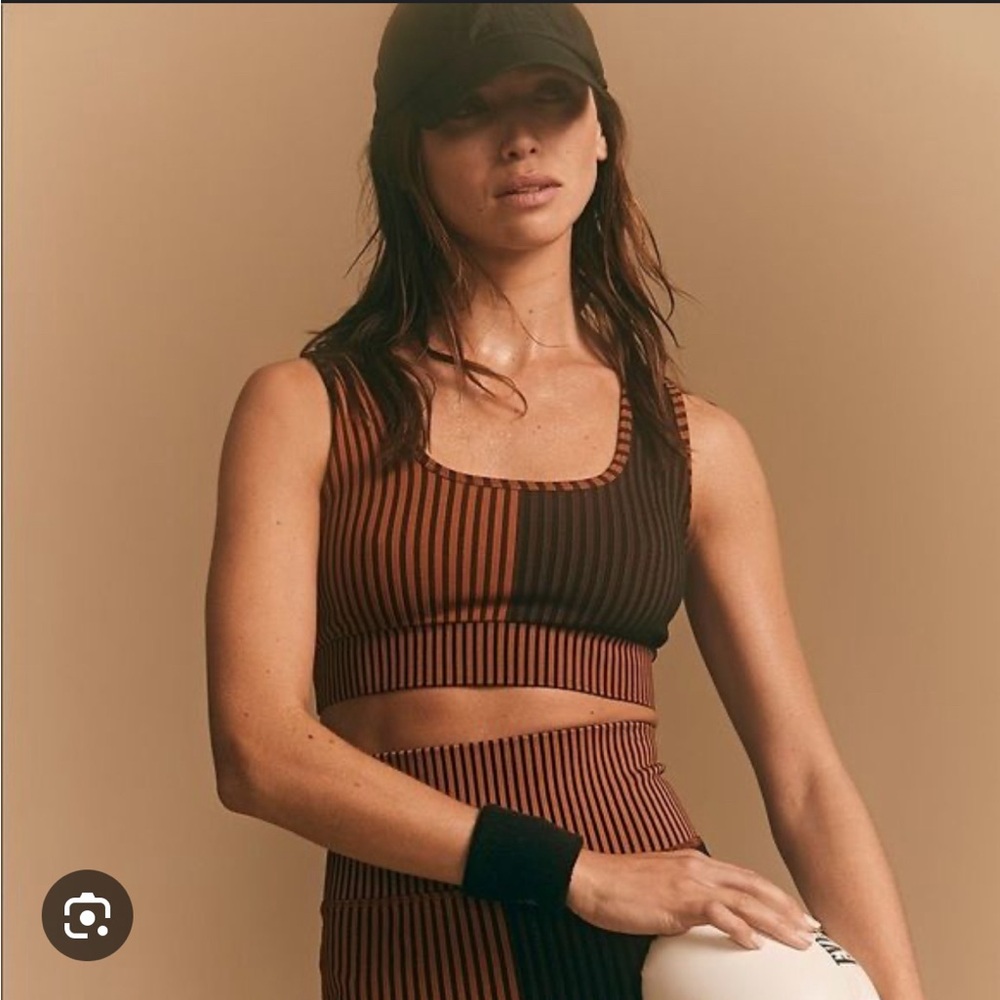 NWT FP Movement Stripe Me Colorblock Sports Bra size M/L
